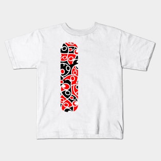 Maori Kowhaiwhai Patchwork Pattern Kids T-Shirt